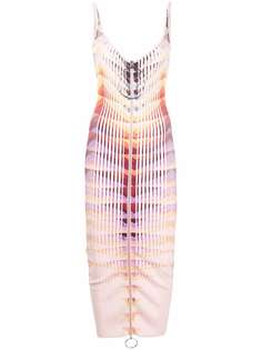 Paco Rabanne платье на молнии с геометричным принтом