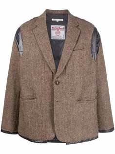 Needles однобортный пиджак с прорезями