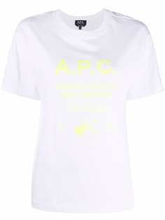 A.P.C. футболка с логотипом