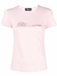 Blumarine футболка со стразами