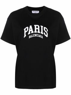 Balenciaga футболка с принтом Paris