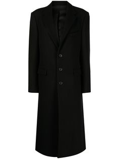WARDROBE.NYC шерстяное однобортное пальто
