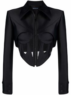 Mugler жакет со вставкой-корсетом