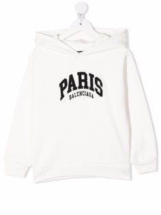 Balenciaga худи Paris с вышитым логотипом