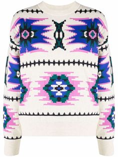 Isabel Marant Étoile джемпер Malden вязки интарсия