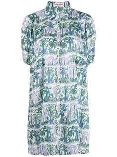 Emporio Sirenuse платье-рубашка Cassandra с графичным принтом