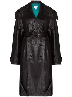 Bottega Veneta двубортное пальто с поясом