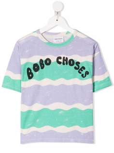 Bobo Choses полосатая футболка с логотипом