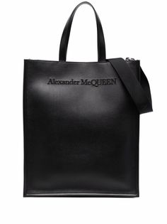 Alexander McQueen сумка-тоут с вышитым логотипом