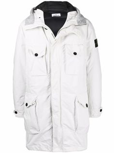 Stone Island парка с нашивкой Compass