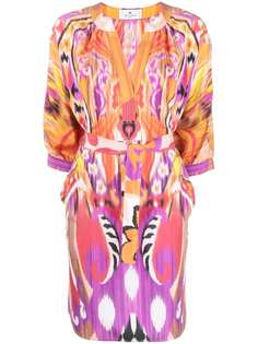 ETRO платье-трапеция с узором