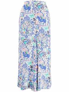 Isabel Marant юбка миди с графичным принтом