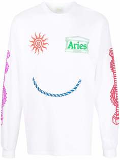 Aries толстовка с графичным принтом