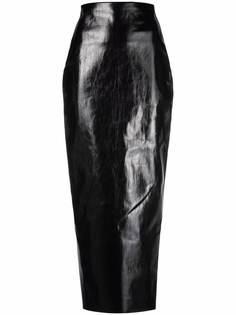 Rick Owens юбка-карандаш из искусственной кожи