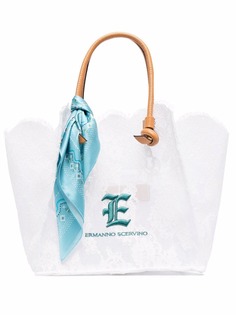 Ermanno Scervino кружевная сумка-тоут с логотипом