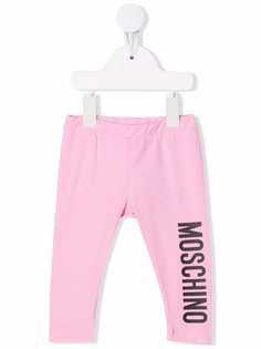 Moschino Kids легинсы с логотипом