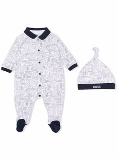 BOSS Kidswear пижама с логотипом