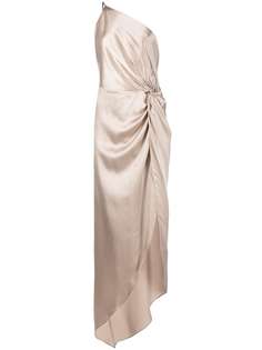 Michelle Mason шелковое платье с драпировкой