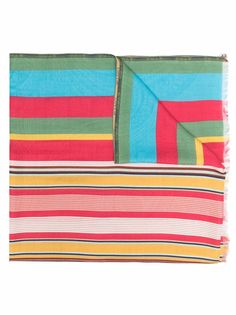 ETRO полосатый шарф из смесового кашемира