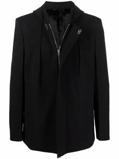 Givenchy пальто на молнии с капюшоном
