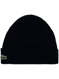 Lacoste шапка бини с нашивкой-логотипом