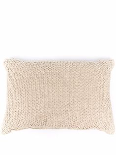 Brunello Cucinelli прямоугольная вязаная подушка