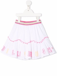 Billieblush расклешенная юбка с вышитым логотипом