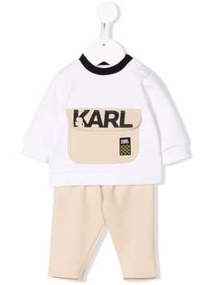 Karl Lagerfeld Kids спортивный костюм в стиле колор-блок