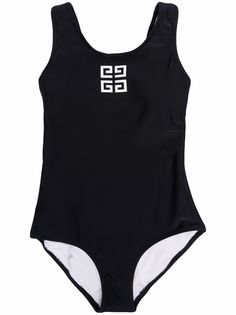 Givenchy Kids купальник с открытой спиной и логотипом