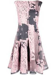 Talbot Runhof жаккардовое платье с узором