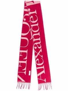 Alexander McQueen кашемировый шарф с логотипом
