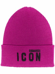 Dsquared2 шапка бини Icon в рубчик