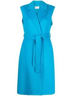 P.A.R.O.S.H. шерстяной тренч без рукавов с поясом