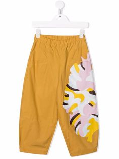 Emilio Pucci Junior прямые брюки с графичным принтом