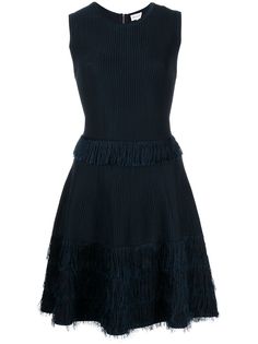 Milly платье без рукавов с бахромой