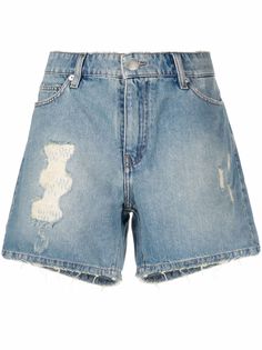 Zadig&Voltaire джинсовые шорты с эффектом потертости