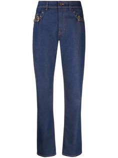 Versace Jeans Couture прямые джинсы с пряжками
