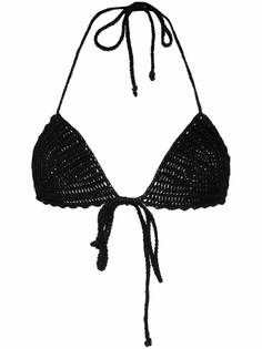 Saint Laurent лиф бикини с треугольными чашками
