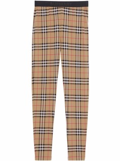 Burberry легинсы в клетку Vintage Check