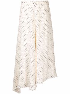 Fendi шелковая юбка асимметричного кроя