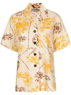 Lee Mathews рубашка с цветочным принтом