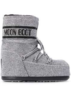 Moon Boot ботинки на шнуровке с блестками