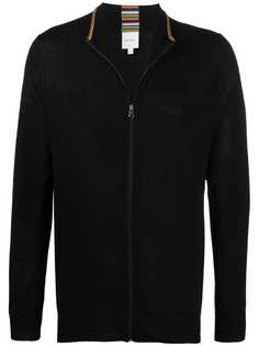 PAUL SMITH трикотажная куртка с отделкой в полоску