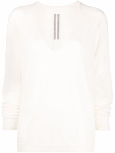 Rick Owens кашемировый джемпер с V-образным вырезом