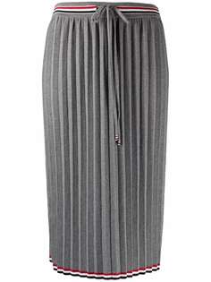 Thom Browne плиссированная юбка с полосками RWB