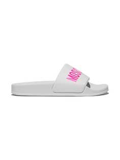 Moschino Kids шлепанцы с логотипом