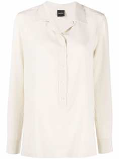 ASPESI шелковая рубашка с длинными рукавами