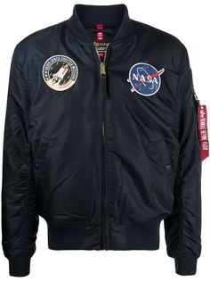 Alpha Industries бомбер с нашивкой Nasa