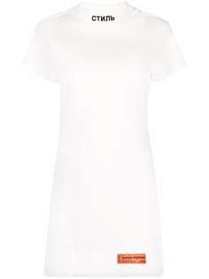 Heron Preston платье-футболка с логотипом Стиль