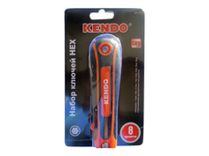 Ключи шестигранные набор ключей KENDO складные Hex 1,5-8мм 8 предметов